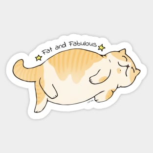 Fat & Fabulous Sticker